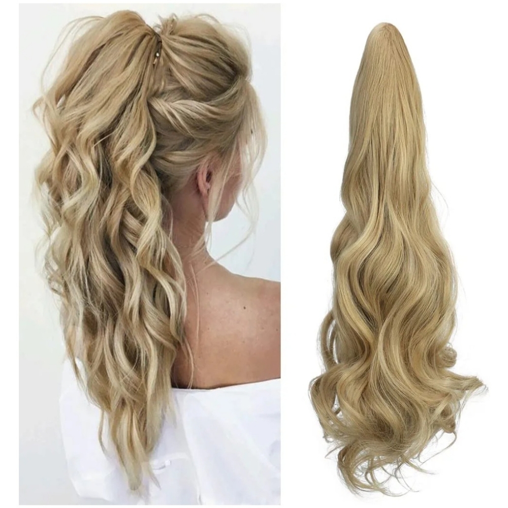 Blonde Claw Wavy Ponytail Hair Extension